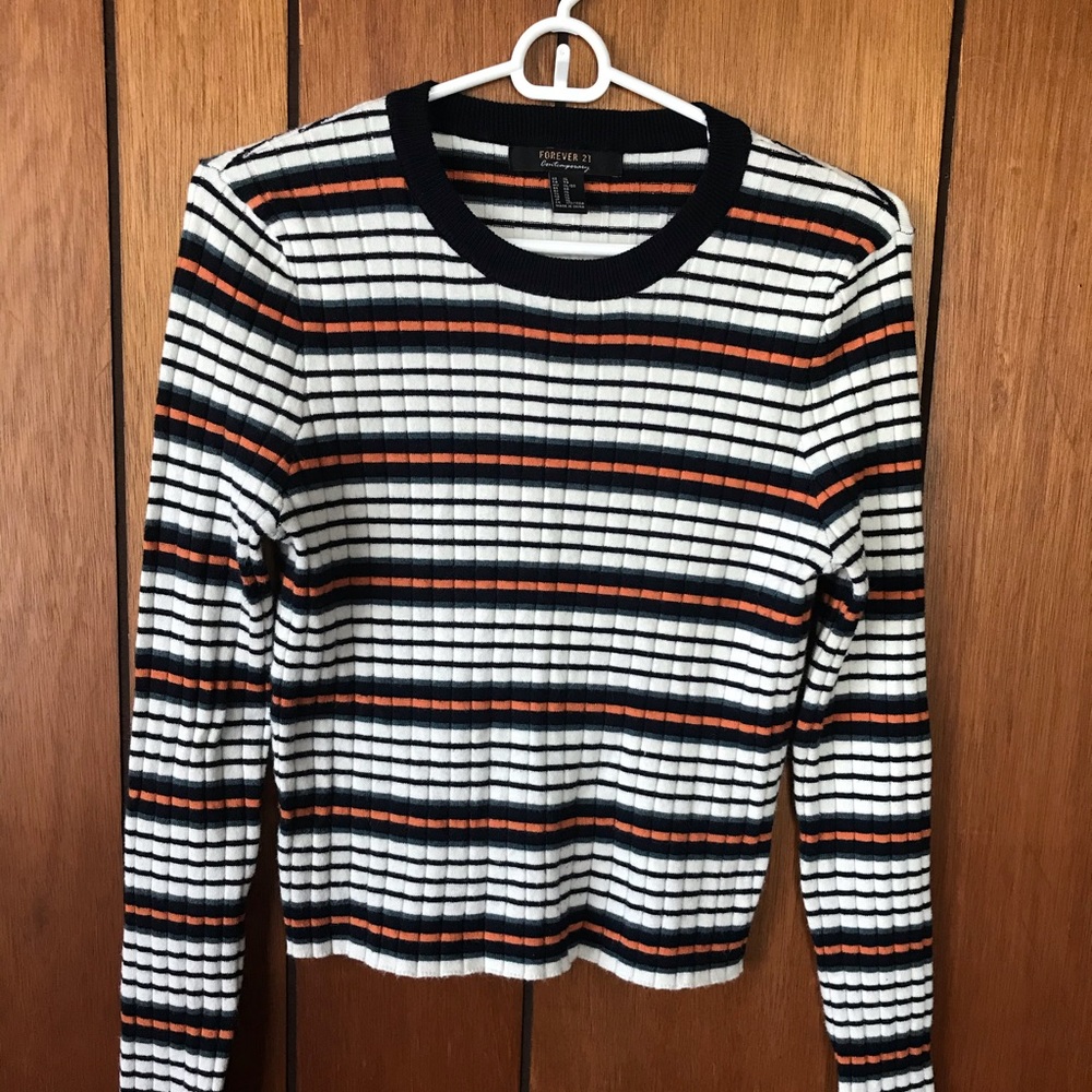 Striped Ribbed Sweater